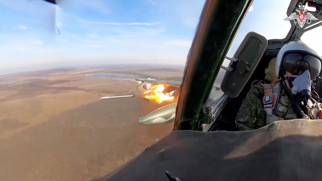 Су-25 нанесли ракетные удары по опорному пункту ВСУ в курском приграничье